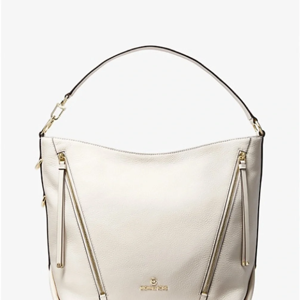 Michael Kors Brooklyn Cream Hobo Bag with Gold Accents w/Flaw*